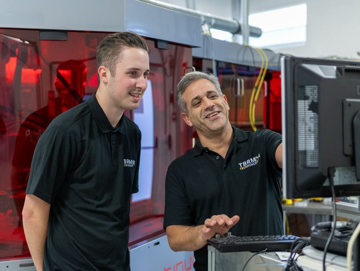 Vakmensen van TBRM TechForce in de machinebouw
